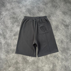 Mertra Crosshatch Shorts Dark Grey