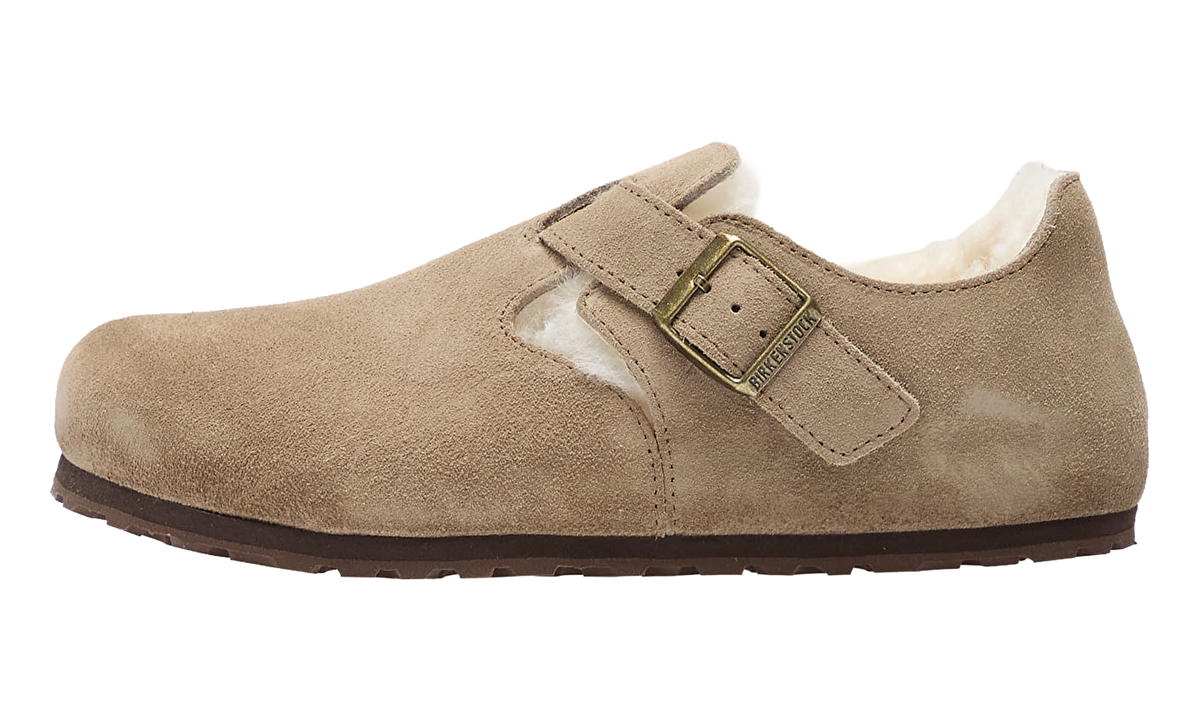 London Shearling Suede Leather Taupe - Narrow Fit 1028470