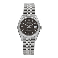 Stainless Steel 31mm Oyster Perpetual Datejust Watch Dark Grey 278240