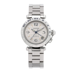 Stainless Steel 35mm Pasha GMT Automatic Watch