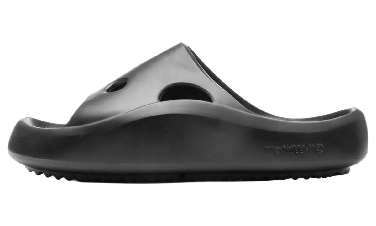 Meteor Rubber Slides Black OMIC014F22MAT0011010