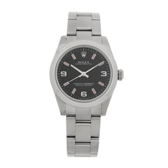 Stainless Steel 31mm Oyster Perpetual Watch Black 177200