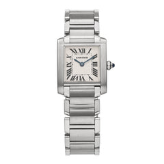 Stainless Steel 20mm Tank Francaise Quartz Watch