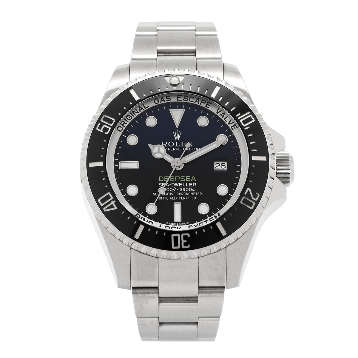 Stainless Steel 44mm Oyster Perpetual Date Sea-Dweller Deepsea James Cameron Watch 116660