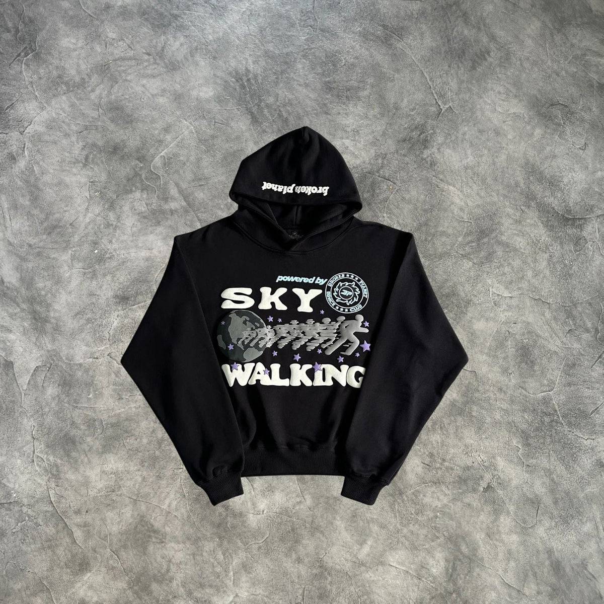 Broken Planet Sky Walking Hoodie Black