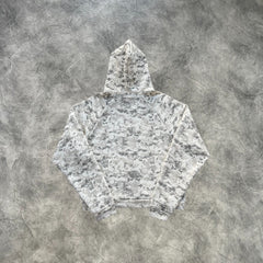 Mertra Zip-Up Hoodie Off-White Camouflage