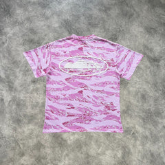 Corteiz Puff Print T-Shirt Pink Camouflage