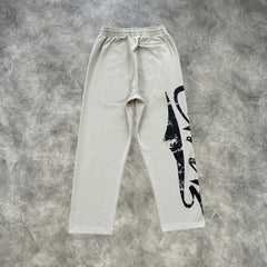 Corteiz Large Print CRTZ Zip-Up Tracksuit Beige