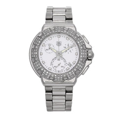 Stainless Steel Diamond Bezel Mother of Pearl 36mm Formula 1 Lady Quartz Watch CAC1310