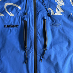 elitework shell jacket-blue