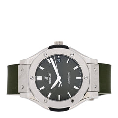 Titanium Rubber 38mm Classic Fusion Automatic Watch Green 565.NX.8970.RX
