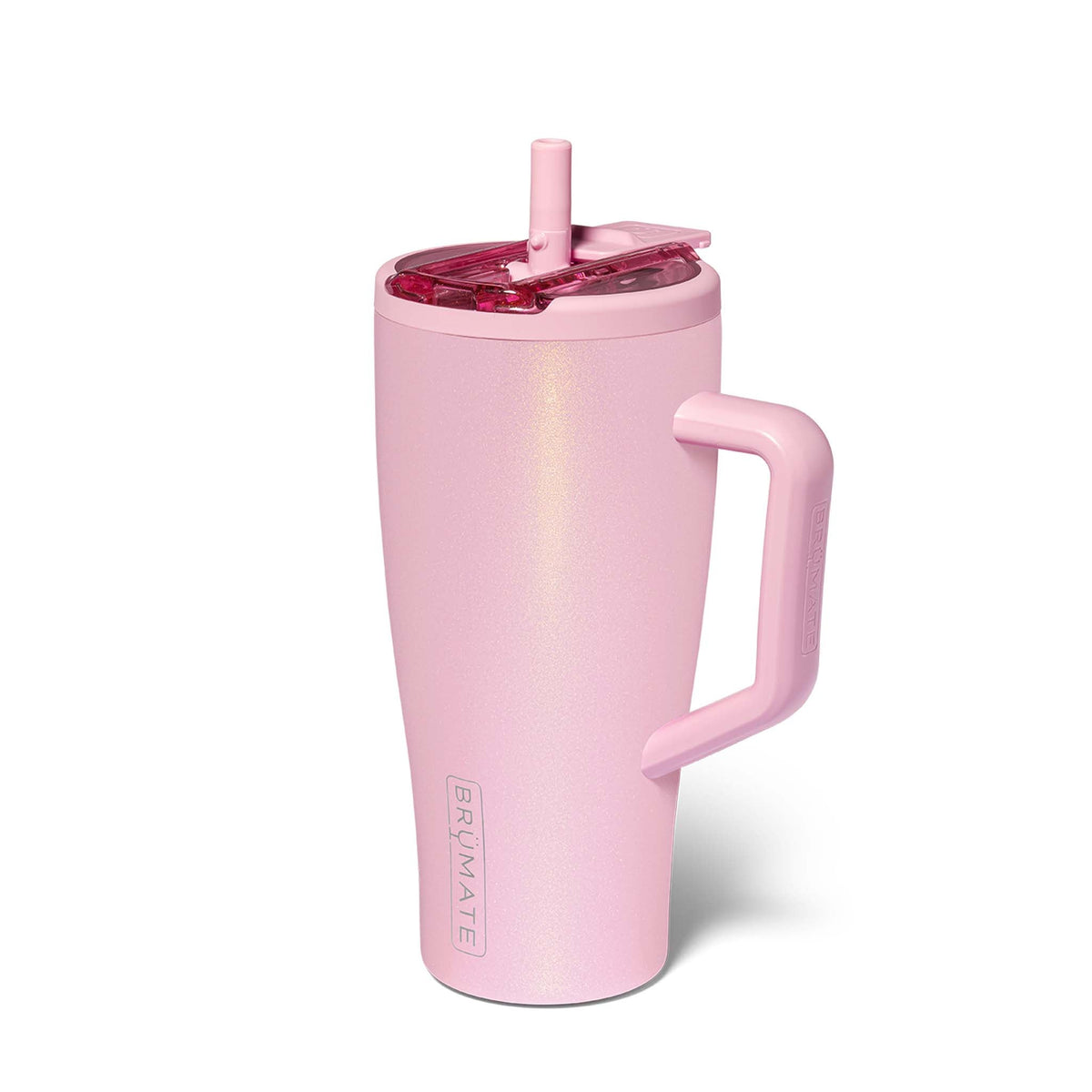 Brumate 30oz Era Flip Handled Tumbler in Petal Pink Shimmer