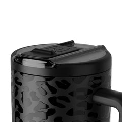 Brumate 30oz Era Flip Handled Tumbler in Onyx Leopard