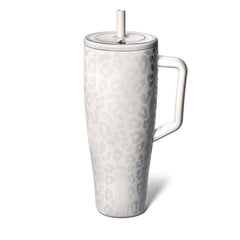 Brumate 40oz Era Handled Tumbler in Limestone Leopard