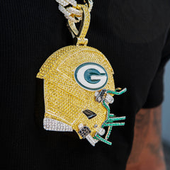 Giant Green Bay Packers Official NFL Helmet Pendant