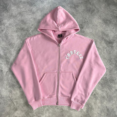 Corteiz Letters Hoodie Pink