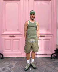 Corteiz Guerilla Cargo Shorts Army Green