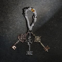 GLD X Bloody Osiris Moissanite Key Clip On in Rose Gold Vermeil