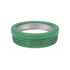 Aqua and Green Striped Slim Can Cooler