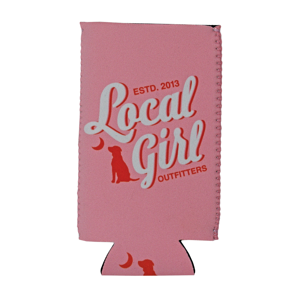Script Logo Pink Slim Can Cooler