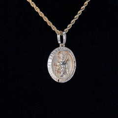 Athletes Guardian Pendant in Yellow Gold