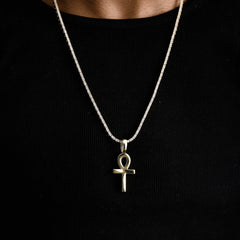 Simple Ankh Pendant in Yellow Gold