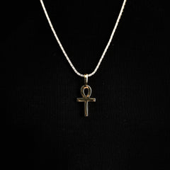Simple Ankh Pendant in Yellow Gold