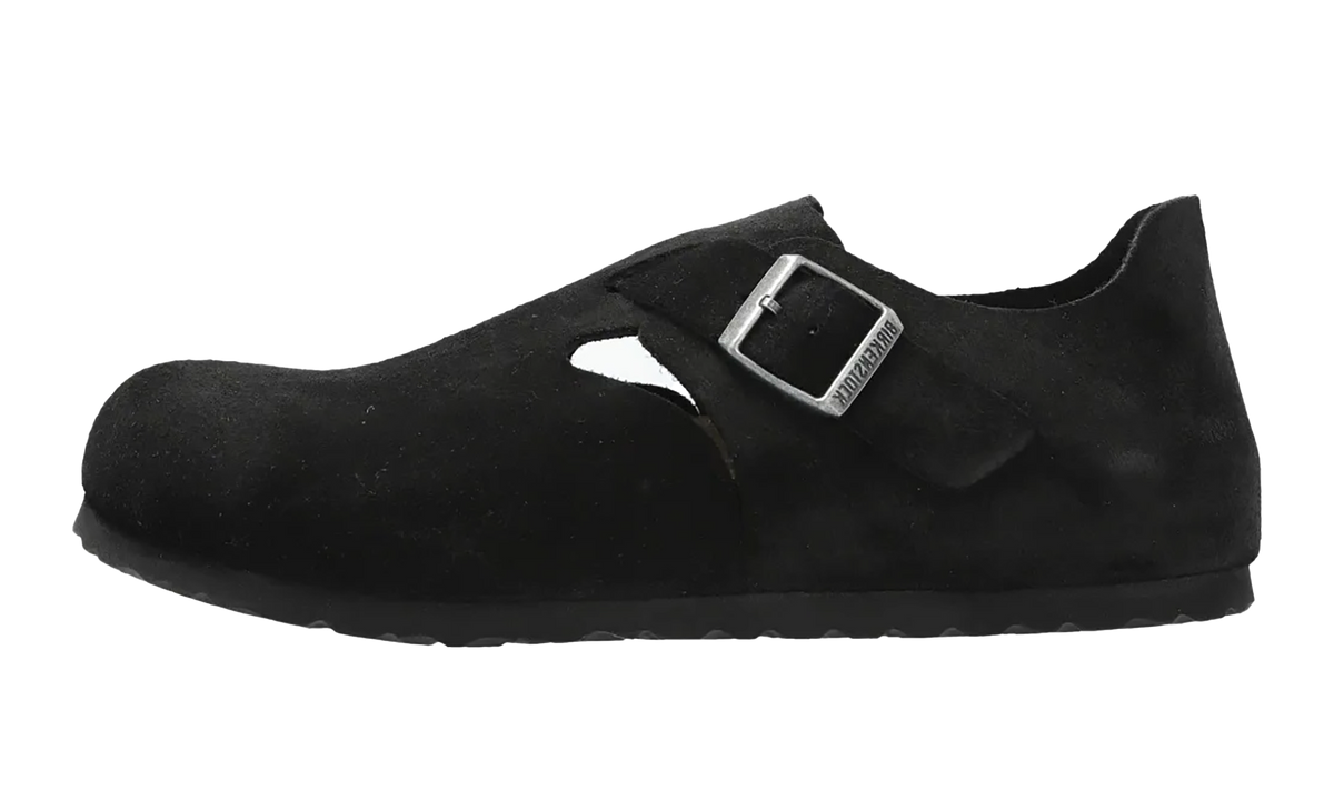 London Suede Leather Black-Narrow Fit 1028078