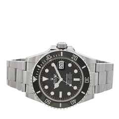 Stainless Steel 41mm Oyster Perpetual Submariner Date Watch Black 126610LN