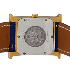 Stainless Steel Epsom 26mm Heure H Hour Quartz Watch Bleu Electrique