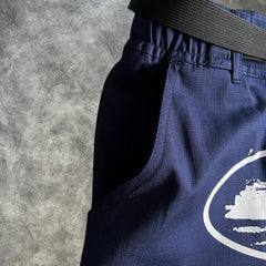Corteiz Alcatraz Cargo Shorts Navy