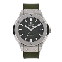 Titanium Rubber 38mm Classic Fusion Automatic Watch Green 565.NX.8970.RX