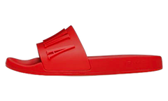 Rubber 3D Raised Logo Pool Slides Red MFF001610