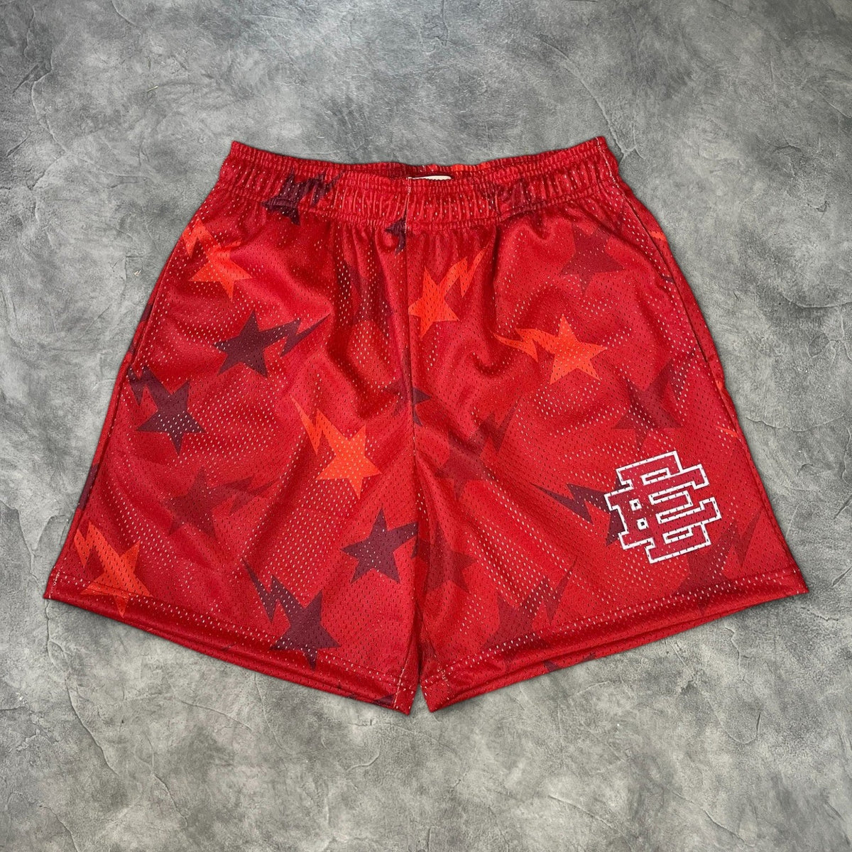 Eric Emanuel Bape Basic Shorts Red