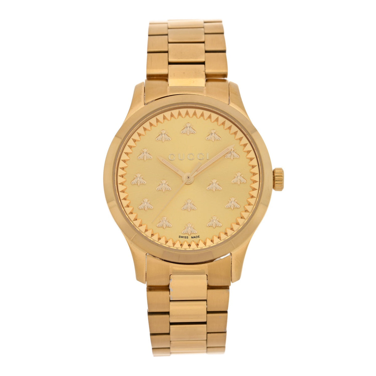 Stainless Steel 32mm G-Timeless Bee Quartz Watch Gold