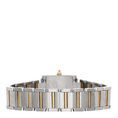 Stainless Steel 18K Yellow Gold 20mm Tank Francaise Quartz Watch