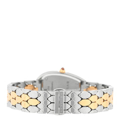 Stainless Steel 18K Yellow Gold Diamond Bezel 33mm Serpenti Seduttori Quartz Watch