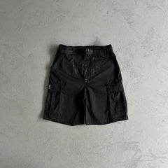 black cargo shorts