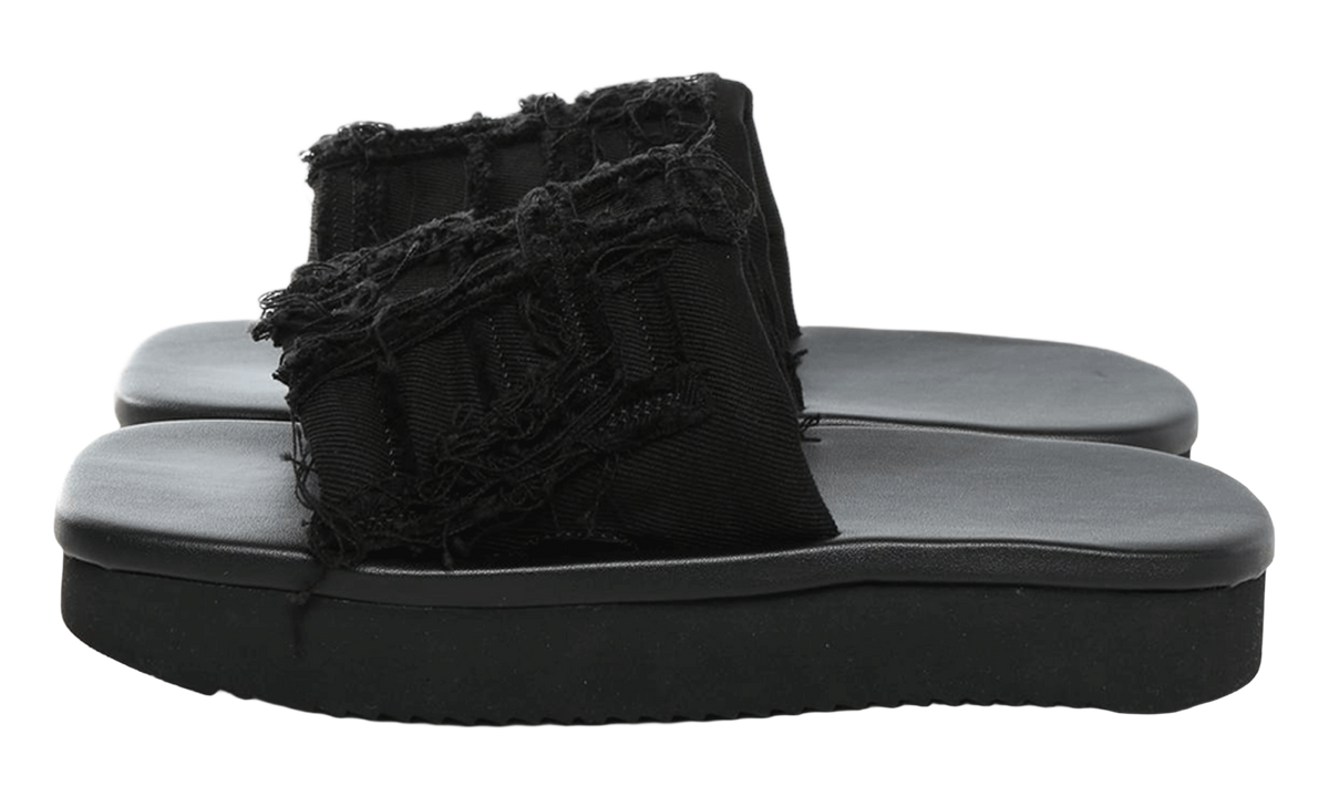 Denim Imbottiti Slide Sandals WMNS Black / Black DS01F4855 SLASH 99