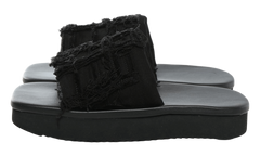 Denim Imbottiti Slide Sandals WMNS Black / Black DS01F4855 SLASH 99