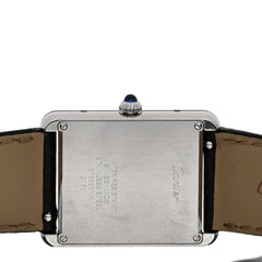 Stainless Steel Calfskin 27mm Tank Solo Quartz Watch