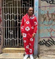 Denim Tears The Cotton Wreath Tracksuit Red