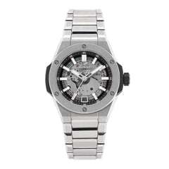 Titanium 40mm Big Bang Integrated Time Only Automatic Watch Silver 456.NX.0170.NX