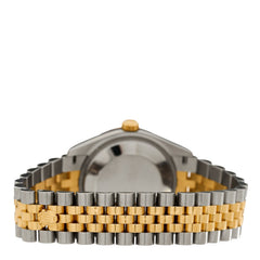 Stainless Steel 18K Yellow Gold Diamond 31mm Oyster Perpetual Datejust Watch Dark Grey Roman 278243
