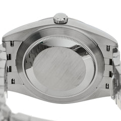 Stainless Steel 18K White Gold 41mm Oyster Perpetual Wimbledon Datejust Watch Slate 126334