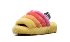 Fluff Yeah Slide WMNS Rainbow Yellow 1097169 PRYW