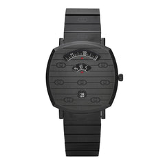 PVD Stainless Steel 38mm Grip Quartz Watch Black