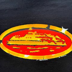 Corteiz Red Graffiti Round T-Shirt Black