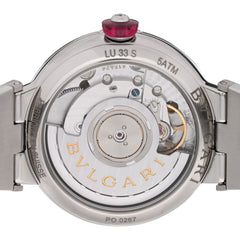 Stainless Steel Diamond Mother of Pearl 33mm Lucea Automatic Watch