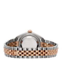Stainless Steel 18K Everose Gold Diamond Bezel Mother of Pearl 28mm Oyster Perpetual Datejust Watch 279381RBR